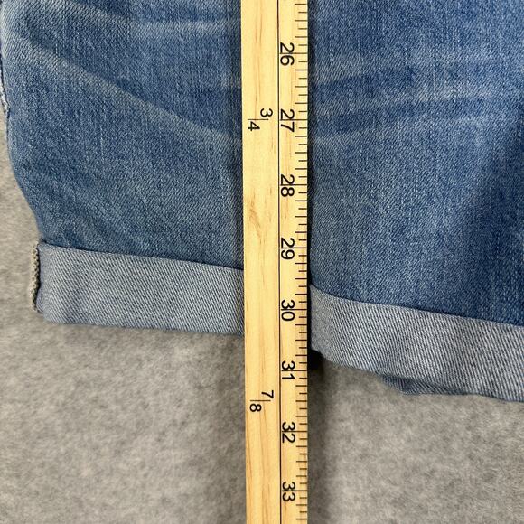 American Eagle Denim Tomgirl Short Overall WMNS Relaxed Fit Medium Vintage Wash - Picture 11 of 11